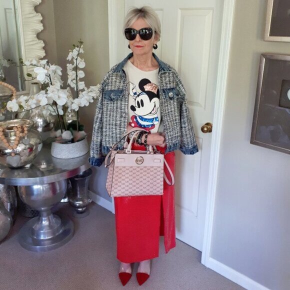 NWT MICHAEL Michael Kors Reagan blossom pink medium satchel - Picture 2 of 8